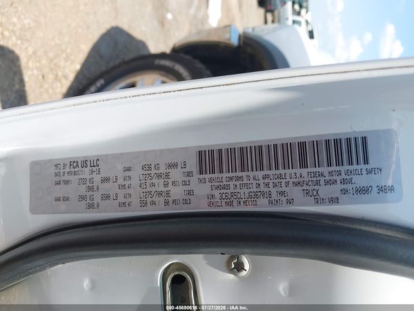 2018 RAM 2500 TRADESMAN  4X4 6'4 BOX