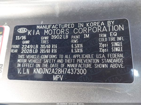 2017 KIA SOUL Base