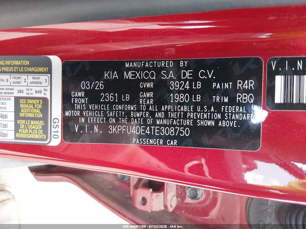 2026 KIA K4 EX