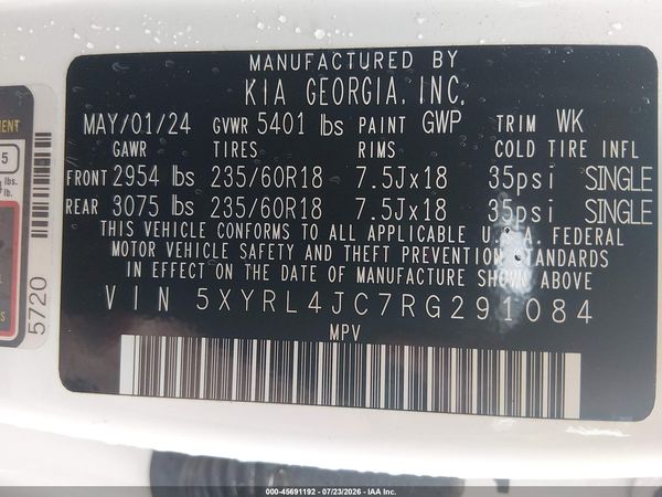 2024 KIA SORENTO S