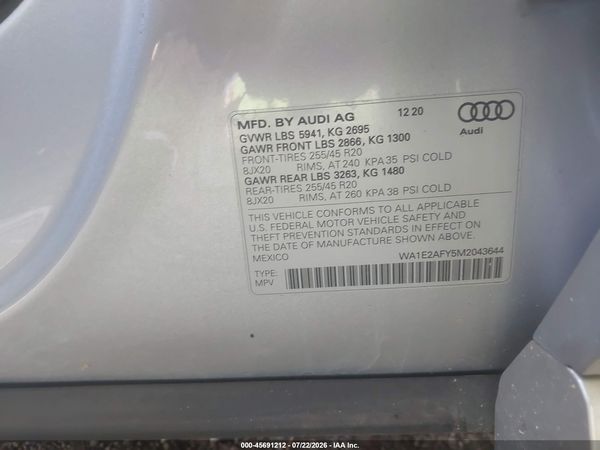 2021 AUDI Q5