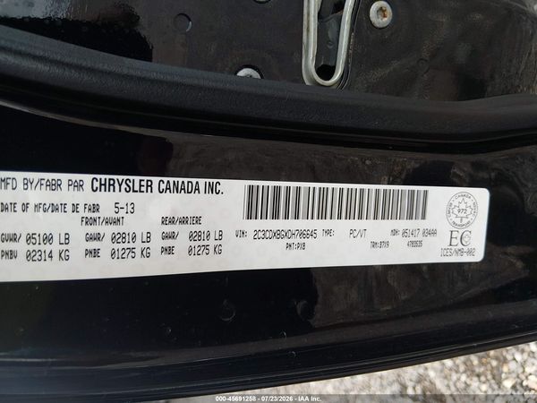 2013 DODGE CHARGER SE