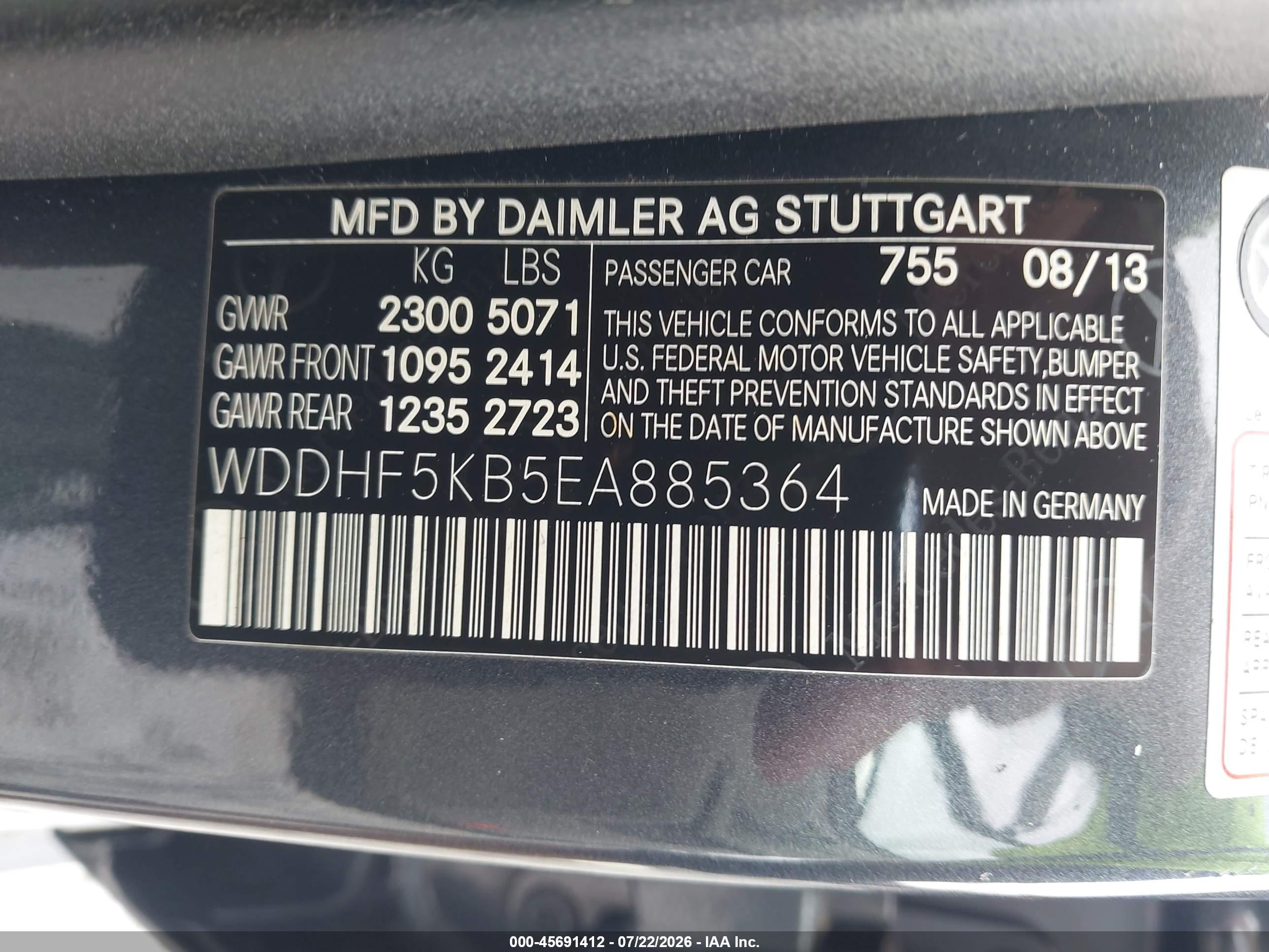 2014 MERCEDES-BENZ E 350 E350