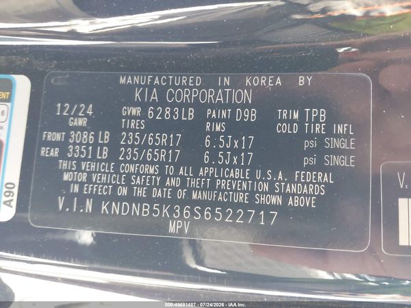 2025 KIA CARNIVAL MPV LXS