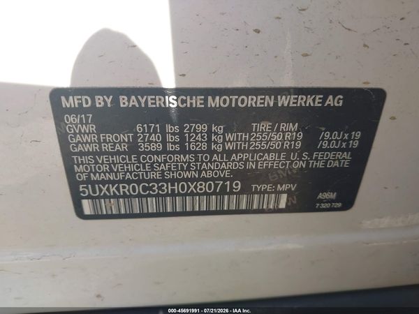 2017 BMW X5 XDRIVE35I