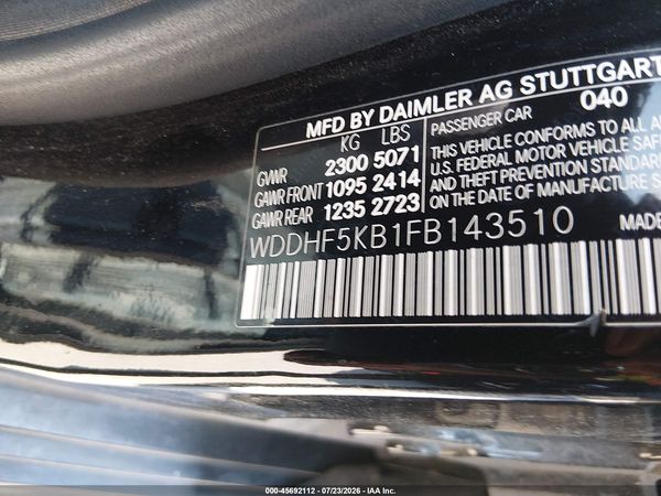 2015 MERCEDES-BENZ E 350 E350