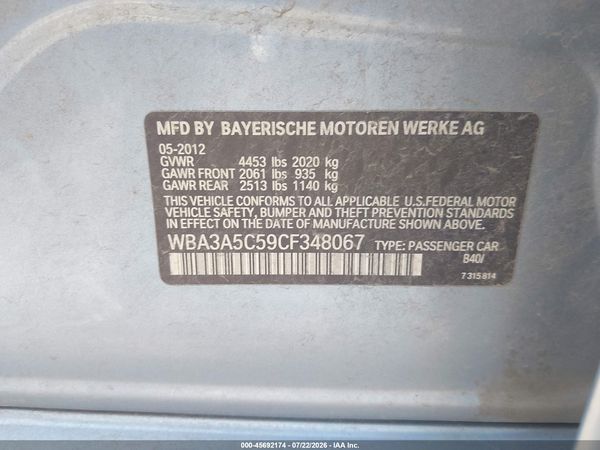 2012 BMW 328I