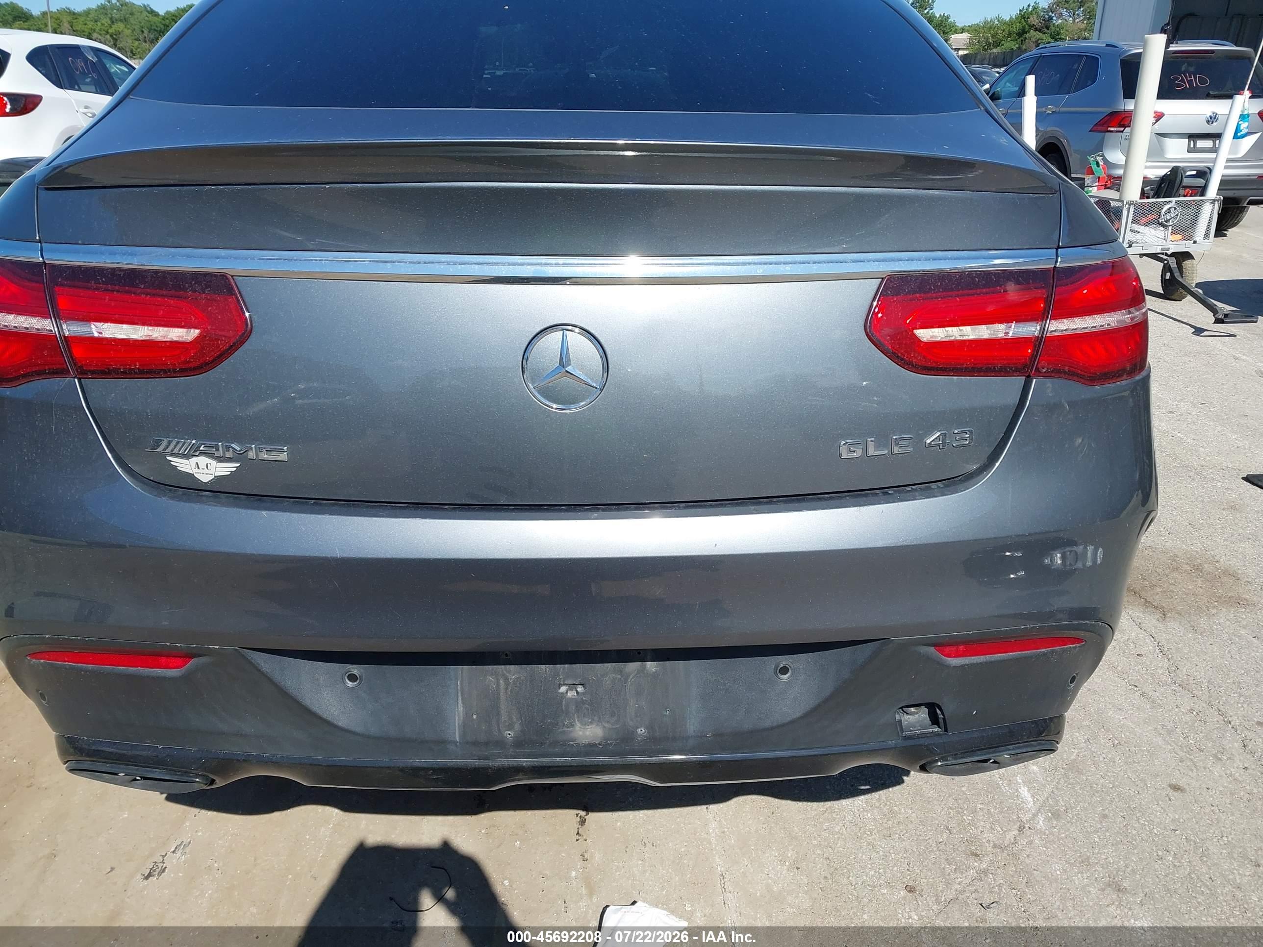 2018 MERCEDES-BENZ AMG GLE 43 COUPE 4MATIC