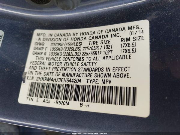 2014 HONDA CR-V EX-L