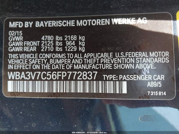 2015 BMW 428I
