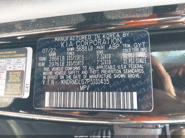2023 KIA SORENTO HYBRID SX PRESTIGE