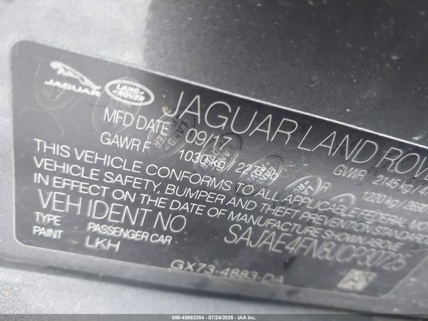 2018 JAGUAR XE 20D PRESTIGE