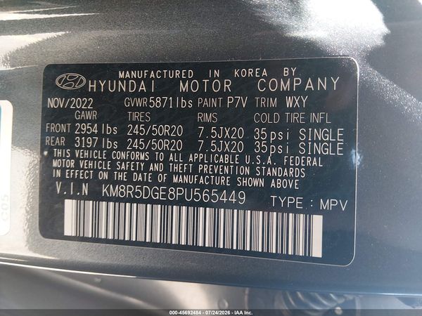 2023 HYUNDAI PALISADE LIMITED