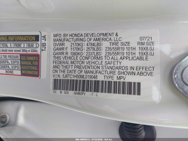 2021 ACURA RDX TECHNOLOGY PACKAGE