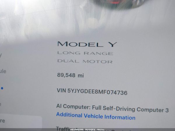 2021 TESLA MODEL Y