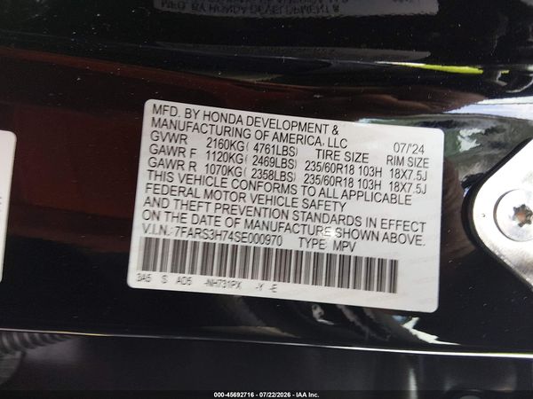 2025 HONDA CR-V EX-L 2WD
