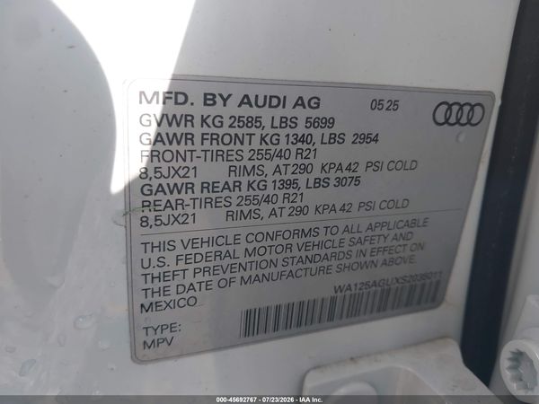 2025 AUDI ALL-NEW SQ5