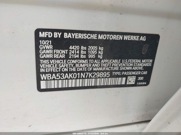 2022 BMW 228 GRAN COUPE I SDRIVE