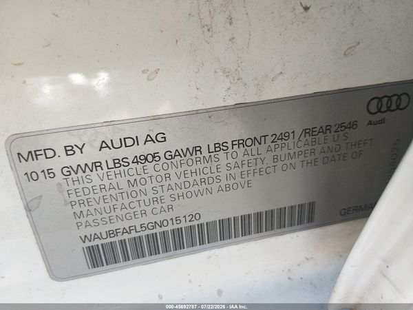 2016 AUDI A4 PREMIUM