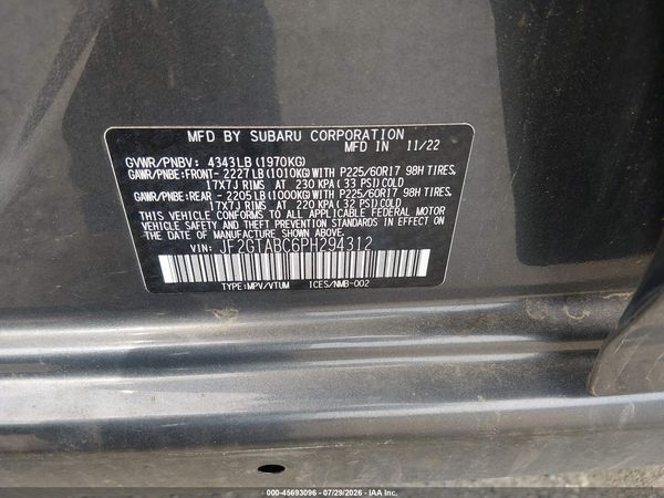 2023 SUBARU CROSSTREK Base