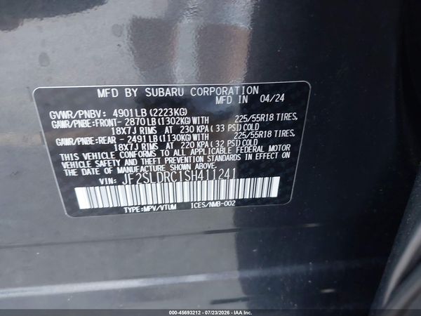 2025 SUBARU FORESTER LIMITED