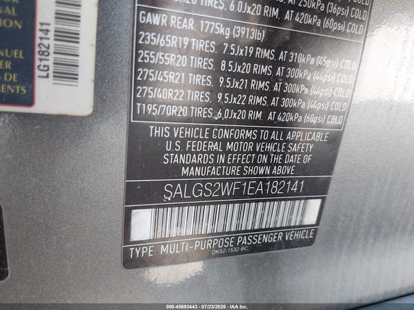 2014 LAND ROVER RANGE ROVER 3.0L V6 SUPERCHARGED HSE