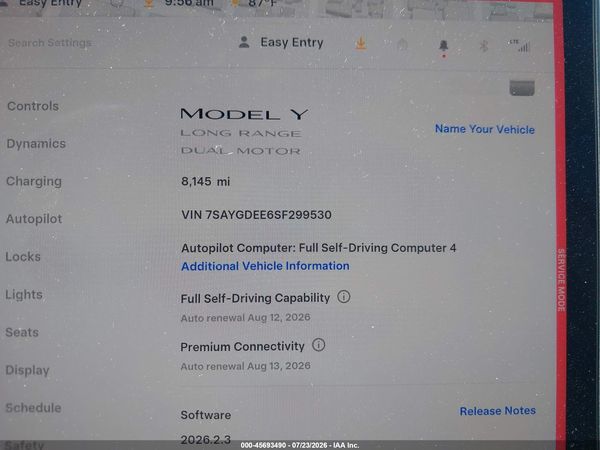 2025 TESLA MODEL Y — I7