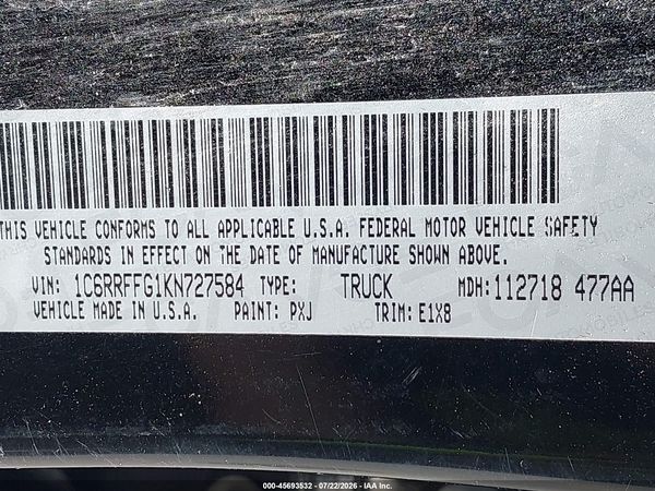 2019 RAM 1500