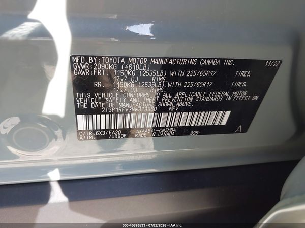 2022 TOYOTA RAV4 XLE