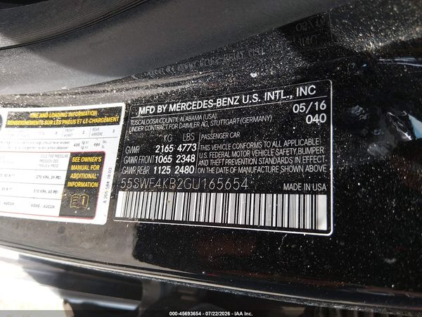 2016 MERCEDES-BENZ C 300 4MATIC