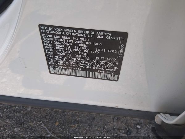 2023 VOLKSWAGEN ATLAS CROSS SPORT 3.6L V6 SE W/TECHNOLOGY — I9