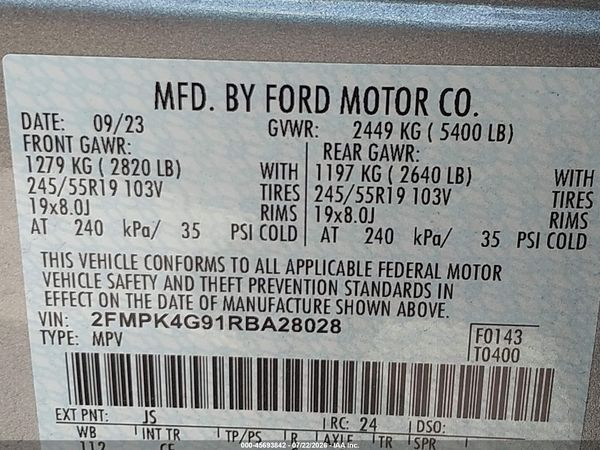 2024 FORD EDGE SE — I9