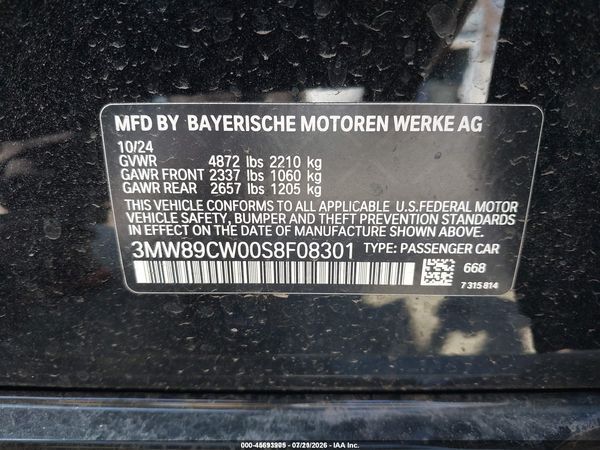 2025 BMW 330I XDRIVE — I9