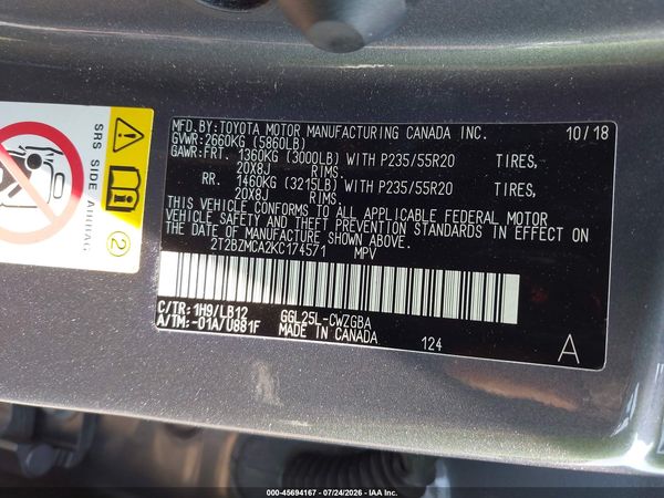 2019 LEXUS RX 350 350 Standard