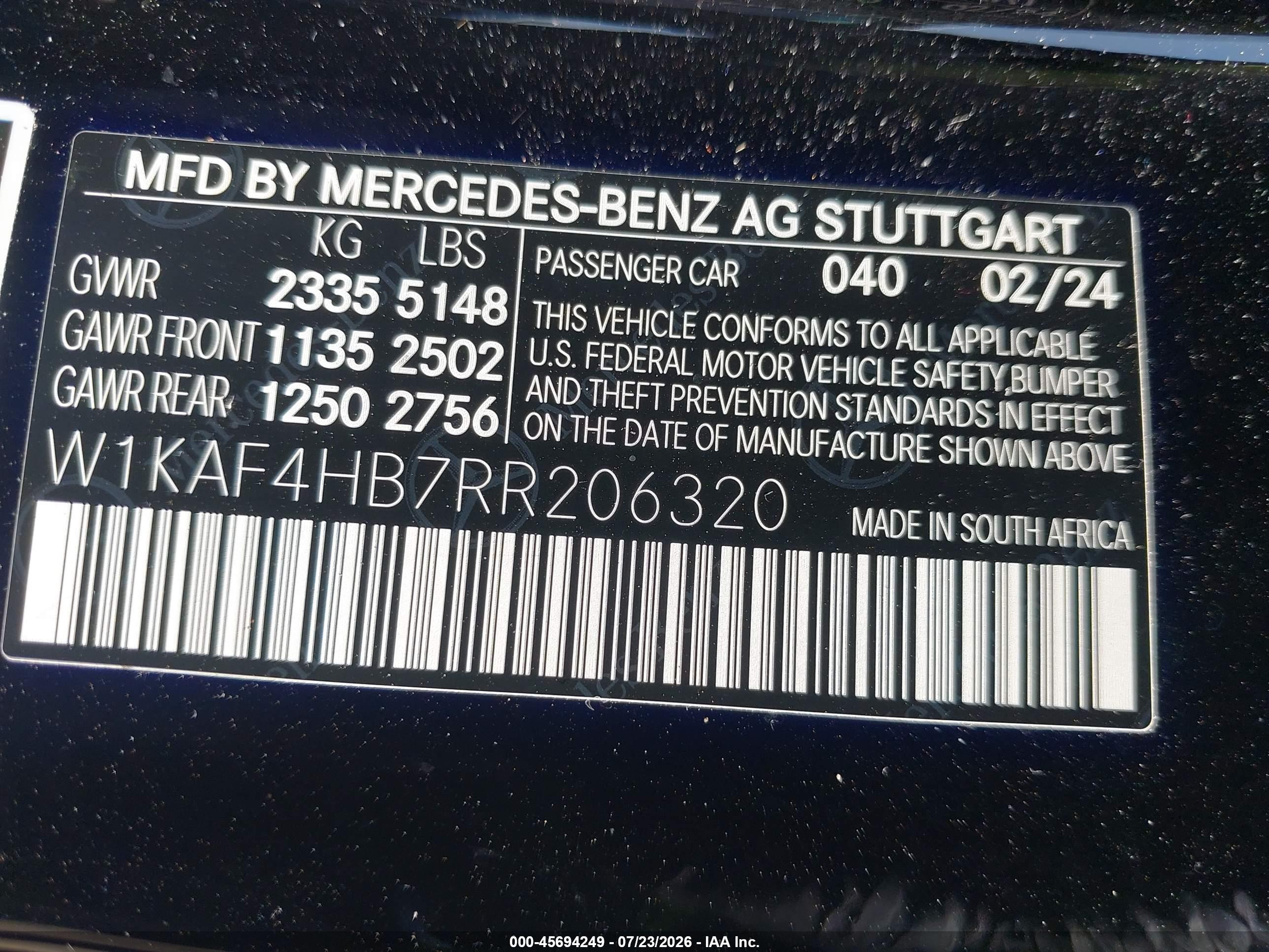 2024 MERCEDES-BENZ C 300