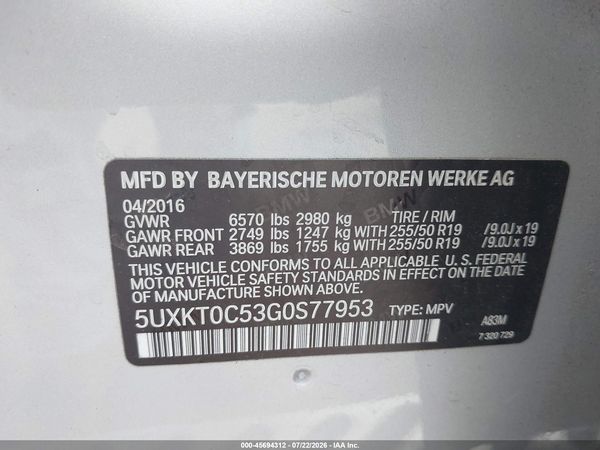 2016 BMW X5 EDRIVE XDRIVE40E