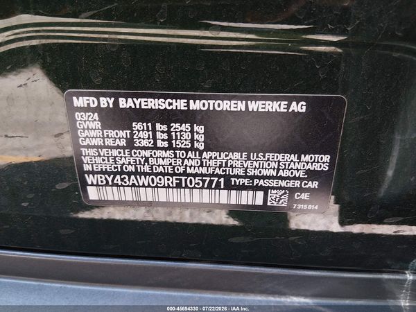 2024 BMW I4 GRAN COUPE EDRIVE35