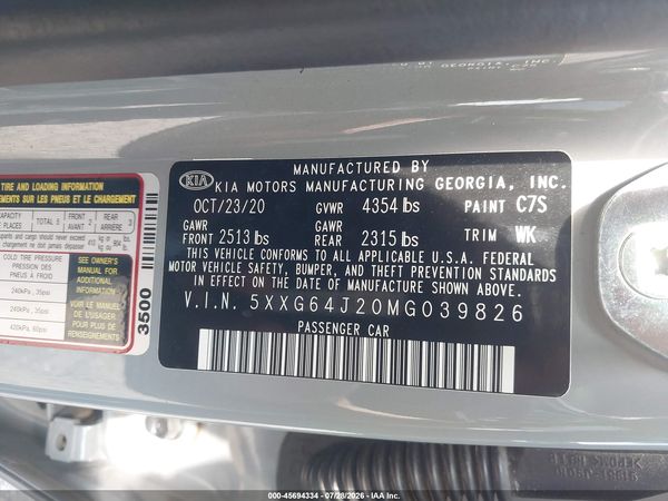 2021 KIA K5 GT-LINE