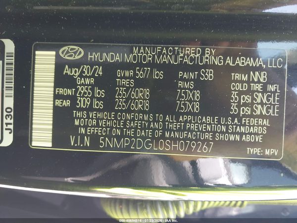 2025 HYUNDAI SANTA FE SEL