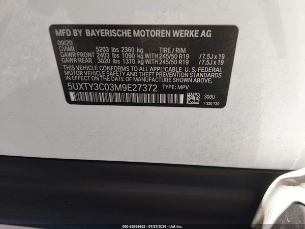 2021 BMW X3 SDRIVE30I