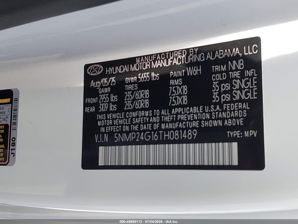 2026 HYUNDAI SANTA FE HYBRID SEL