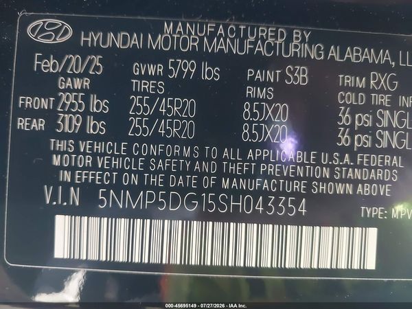 2025 HYUNDAI SANTA FE HYBRID CALLIGRAPHY