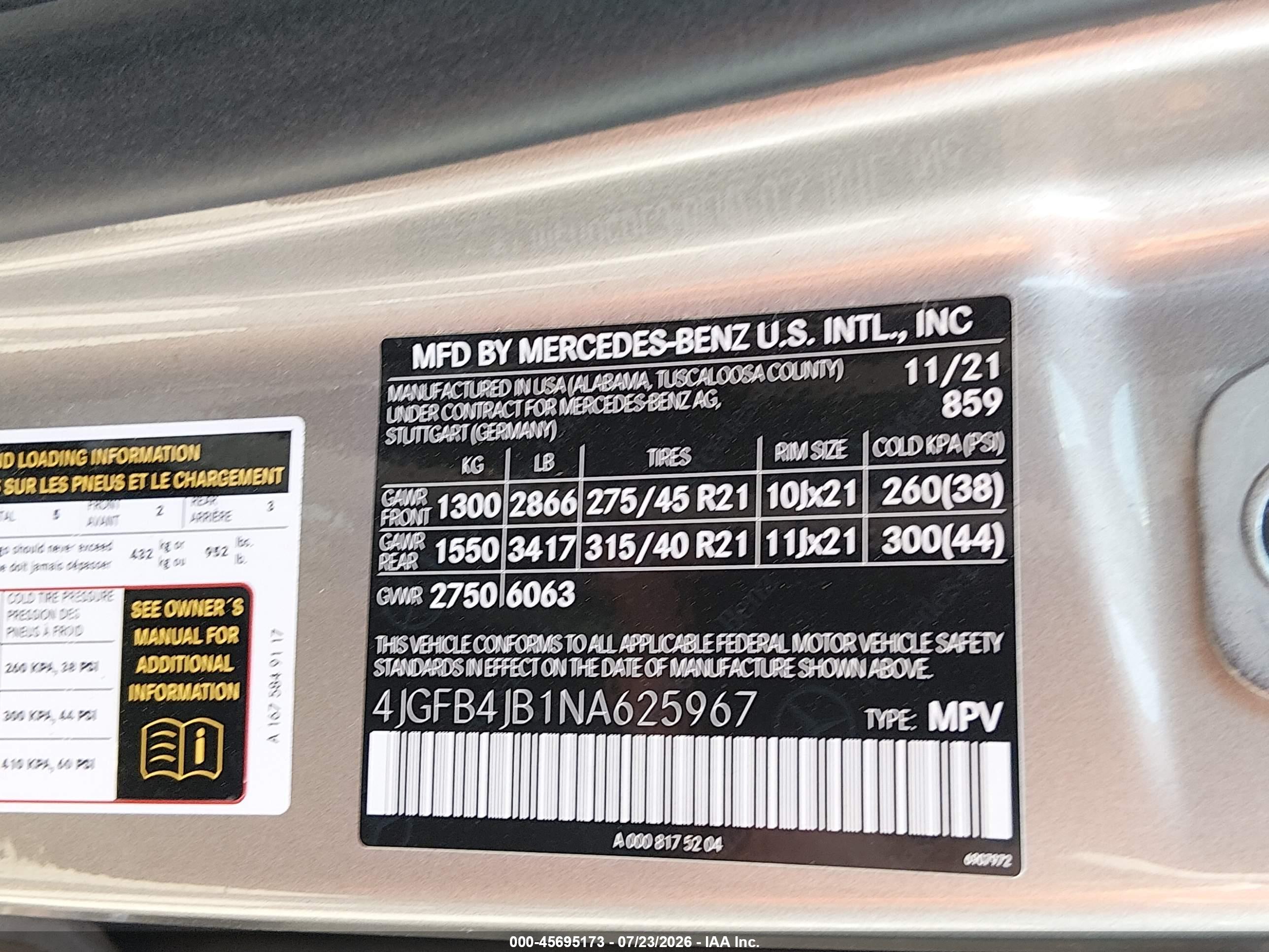 2022 MERCEDES-BENZ GLE 350 GLE350