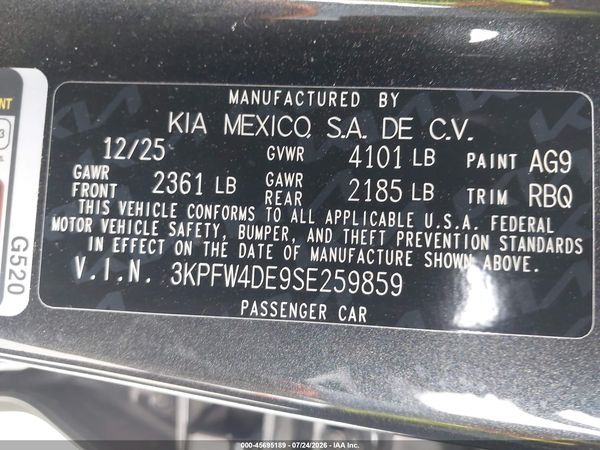 2025 KIA K4 GT-LINE