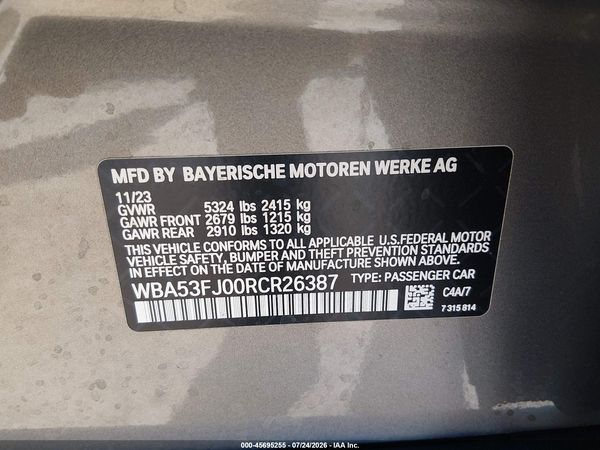 2024 BMW 530I XDRIVE