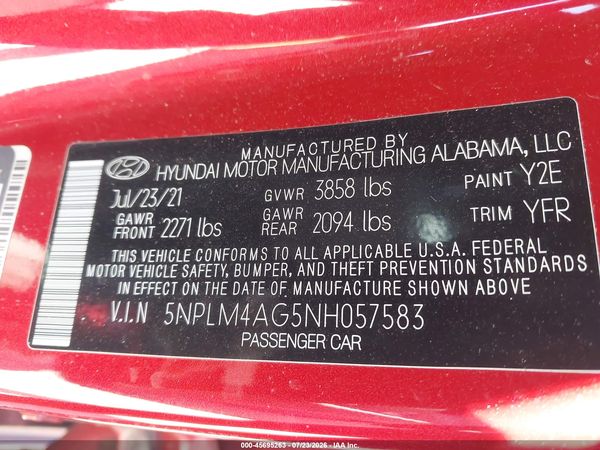 2022 HYUNDAI ELANTRA SEL