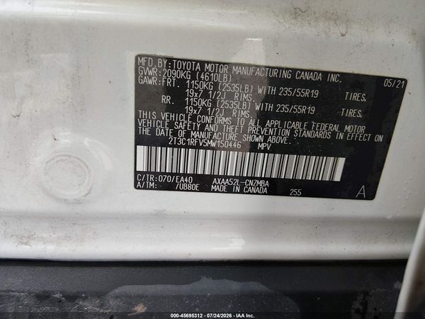 2021 TOYOTA RAV4 XLE PREMIUM