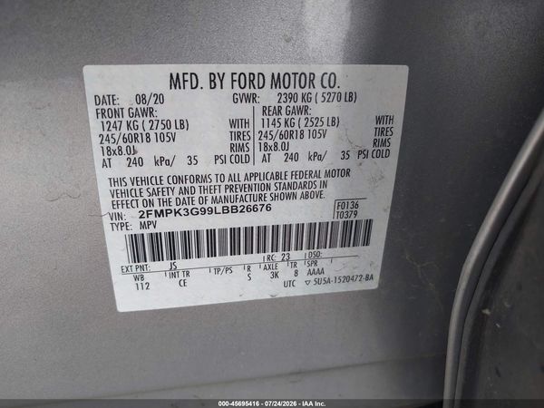 2020 FORD EDGE SE