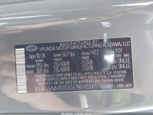 2024 HYUNDAI SANTA FE SEL