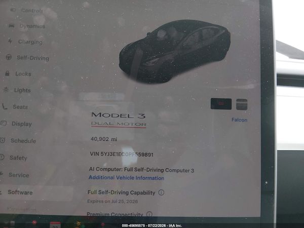 2023 TESLA MODEL 3